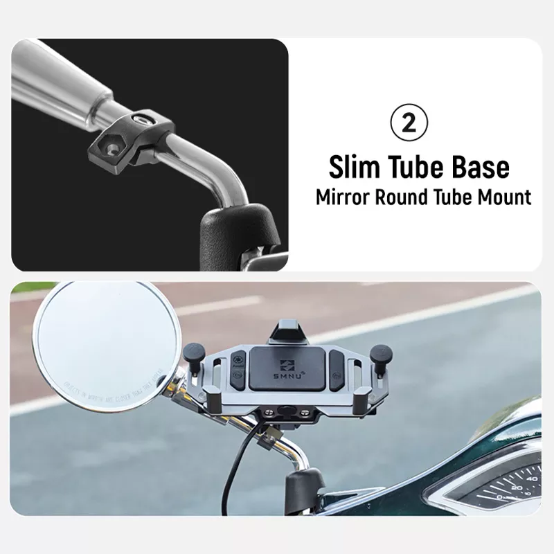 Dirt Bike Shockproof Phone Mount with Wireless & Wired Charging - AM02 - Image 12