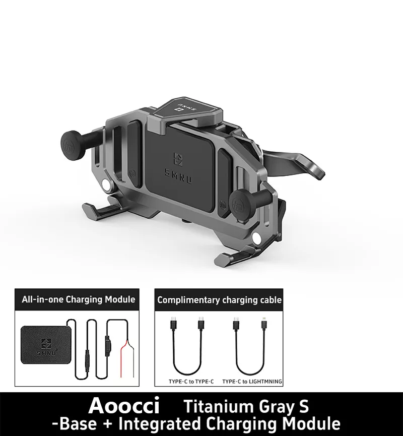 Dirt Bike Shockproof Phone Mount with Wireless & Wired Charging - AM02 - Image 18