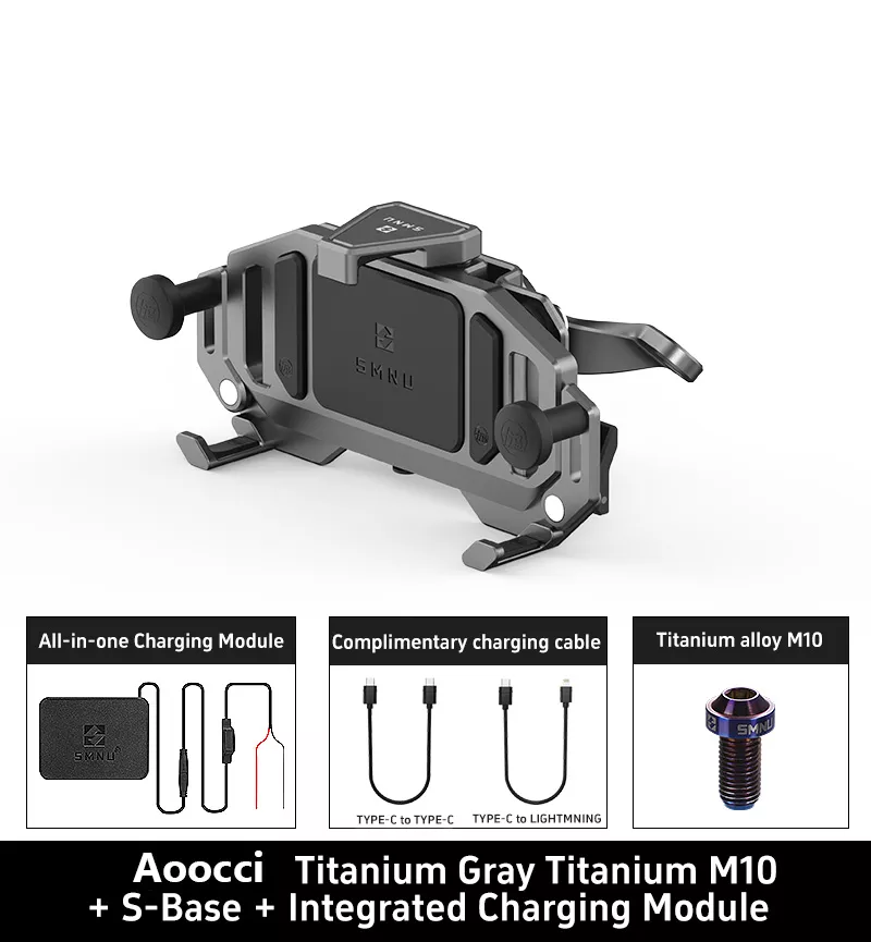 Dirt Bike Shockproof Phone Mount with Wireless & Wired Charging - AM02 - Image 19