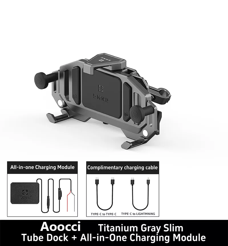 Dirt Bike Shockproof Phone Mount with Wireless & Wired Charging - AM02 - Image 20