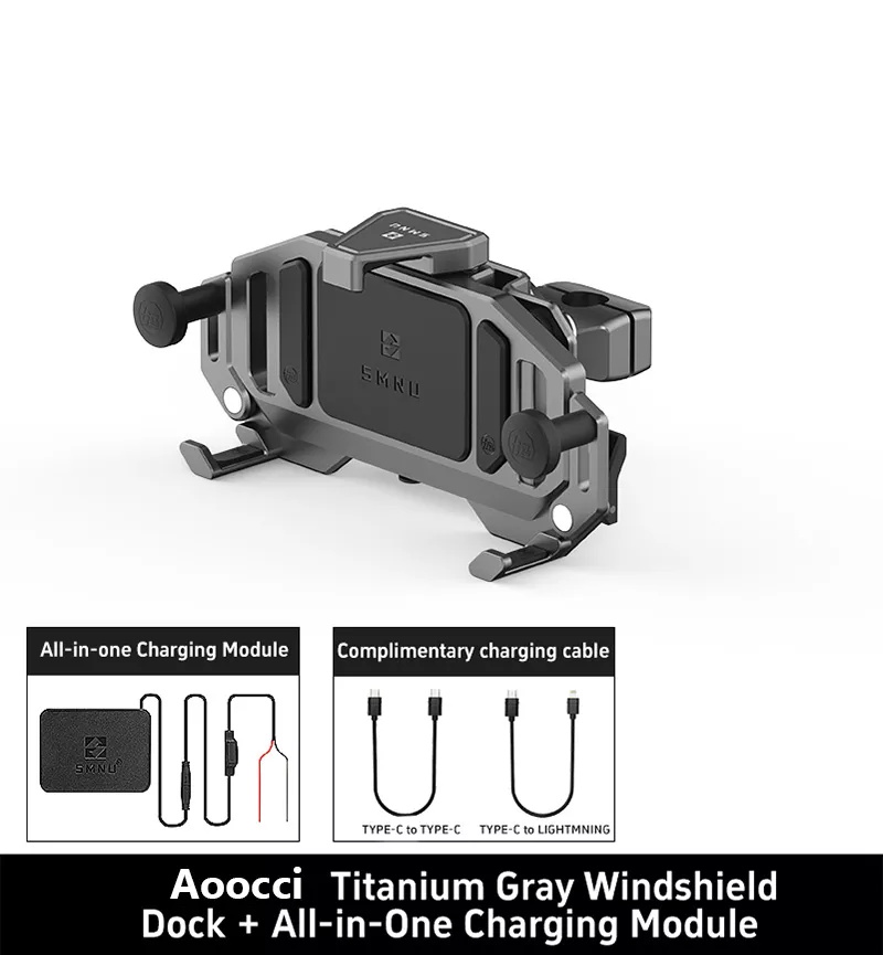 Dirt Bike Shockproof Phone Mount with Wireless & Wired Charging - AM02 - Image 21