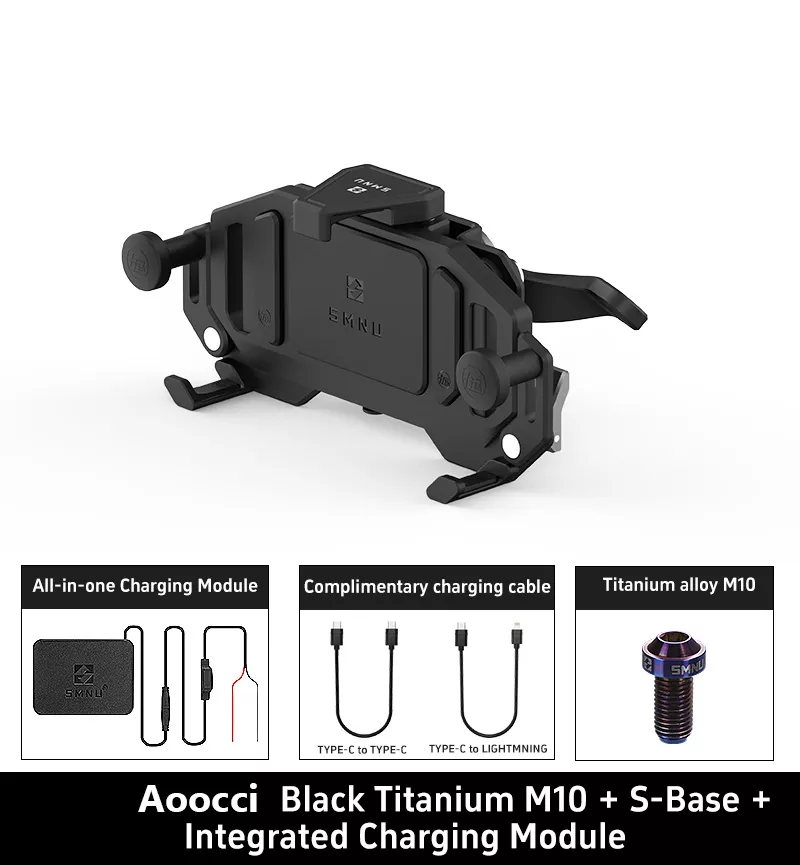 Dirt Bike Shockproof Phone Mount with Wireless & Wired Charging - AM02 - Image 29
