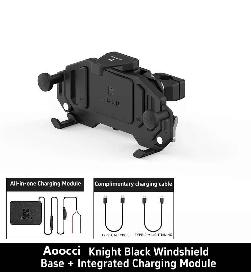 Dirt Bike Shockproof Phone Mount with Wireless & Wired Charging - AM02 - Image 31
