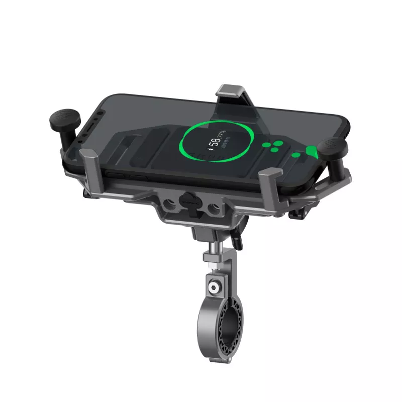Dirt Bike Shockproof Phone Mount with Wireless & Wired Charging - AM02 - Image 4