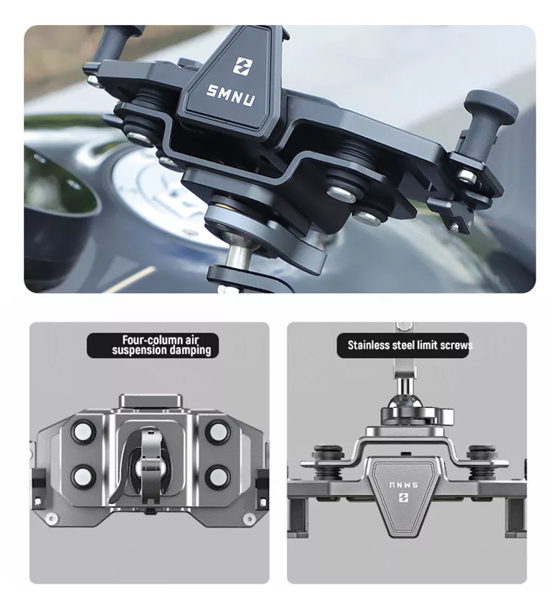 Dirt Bike Shockproof Phone Mount with Wireless & Wired Charging - AM02 - Image 9