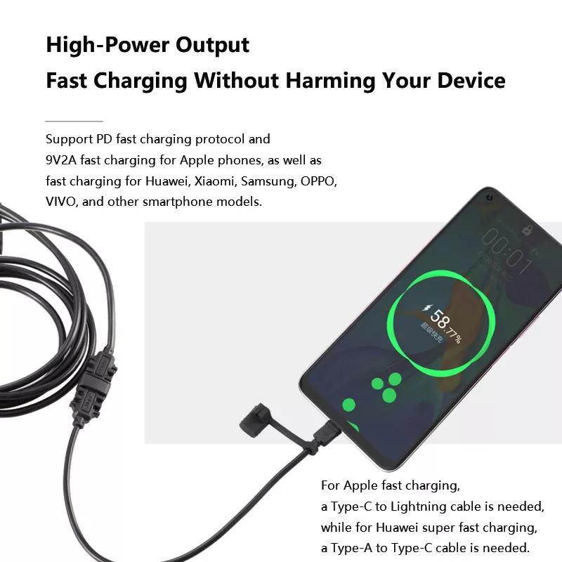 USB Quick Charger - Type A & C Ports with QC 3.0 & PD-AM06 - Image 5