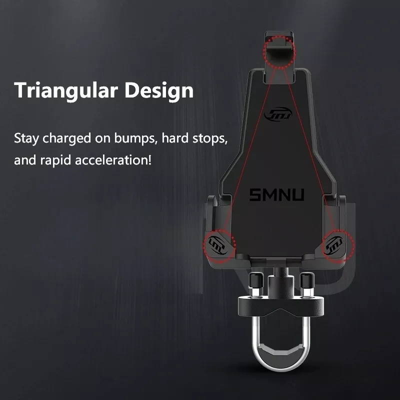 360° Rotating Shockproof Phone Mount for Motorcycle - AM07 - Image 4