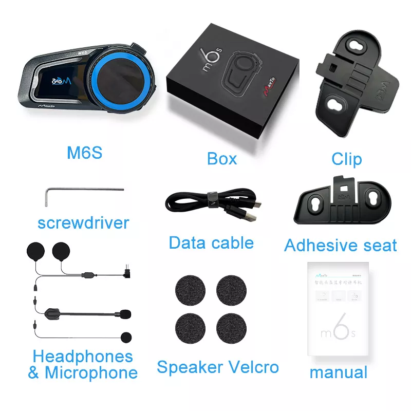 Auto-Networking & 8 Riders Motorcycle Helmet Bluetooth Intercom Headset-AM10 - Image 10