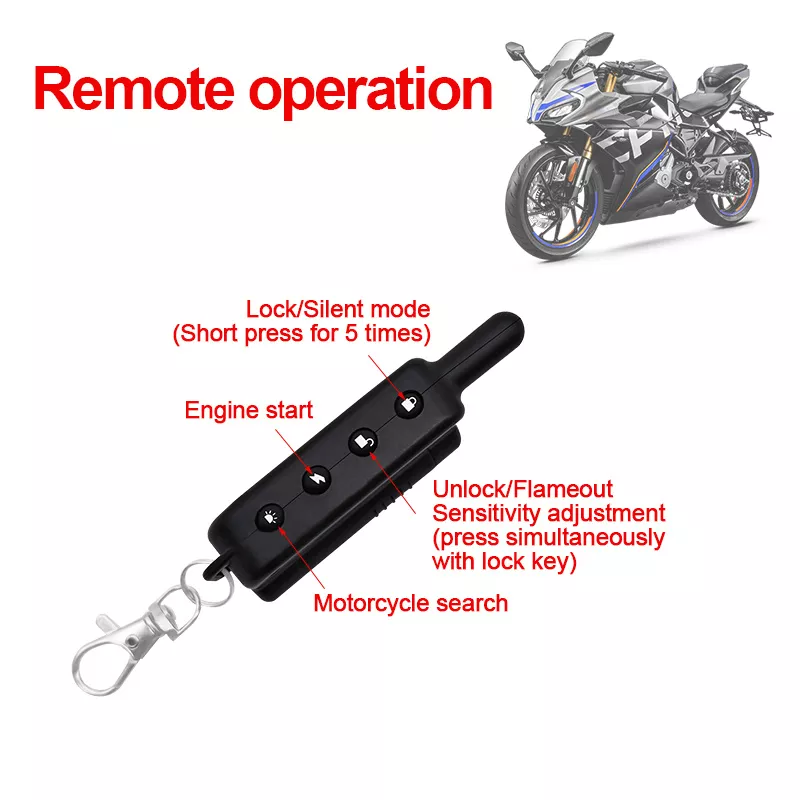 2-Way Motorcycle Alarm System & Anti-Theft Vibration Alarm-AM13 - Image 3