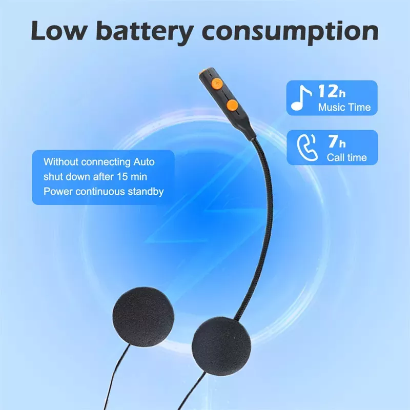 Wireless Bluetooth Helmet Speaker System & Hands-Free Motorcycle Headset-AM16 - Image 6