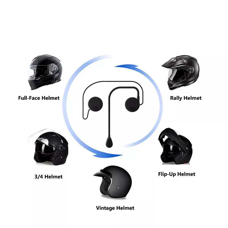 Bluetooth 5.0 Helmet Speaker - Auto Answer, Waterproof & Noise Cancelling-AM17 - Image 4
