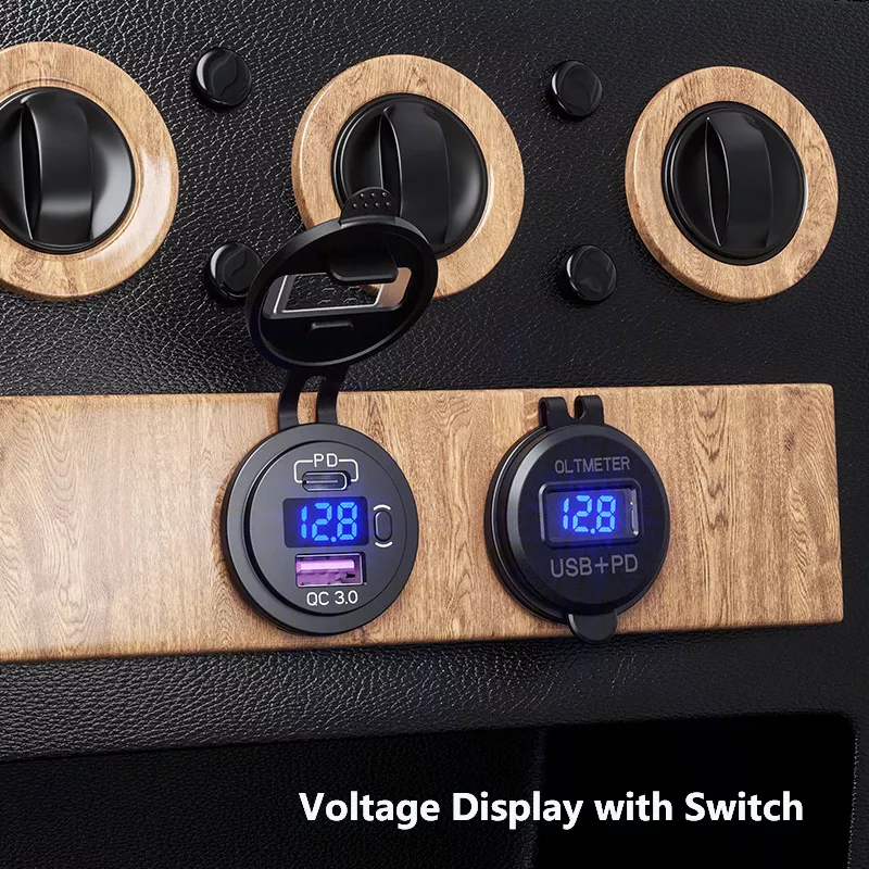 36W 12/9/6V Dual Port USB Charger with QC3.0 + PD Fast Charge - AM18 - Image 5