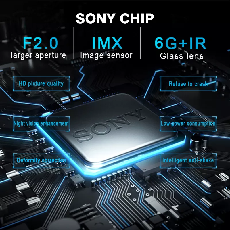 2K Helmet Camera Bluetooth Intercom with 6 Riders Group Talking & WiFi Recorder-AM22 - Image 3