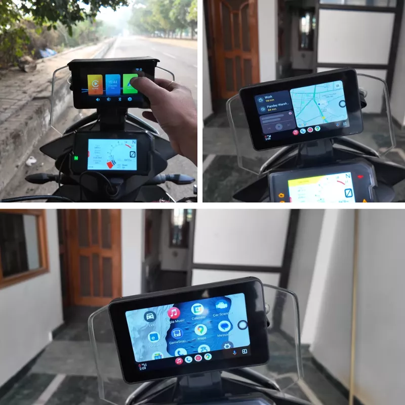 Aoocci C3 Motorcycle Wireless CarPlay & Waterproof Touchscreen with Android Auto - Image 6