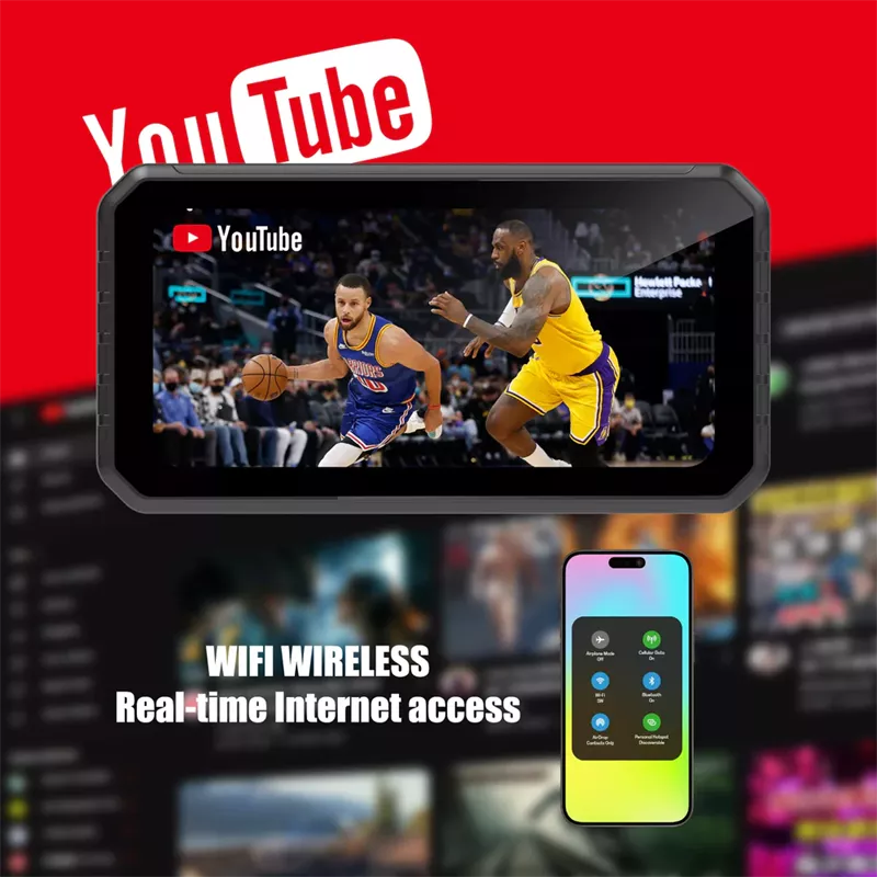 Motorcycle 6" GPS Dash Cam 1080P CarPlay/AA - C601 - Image 14