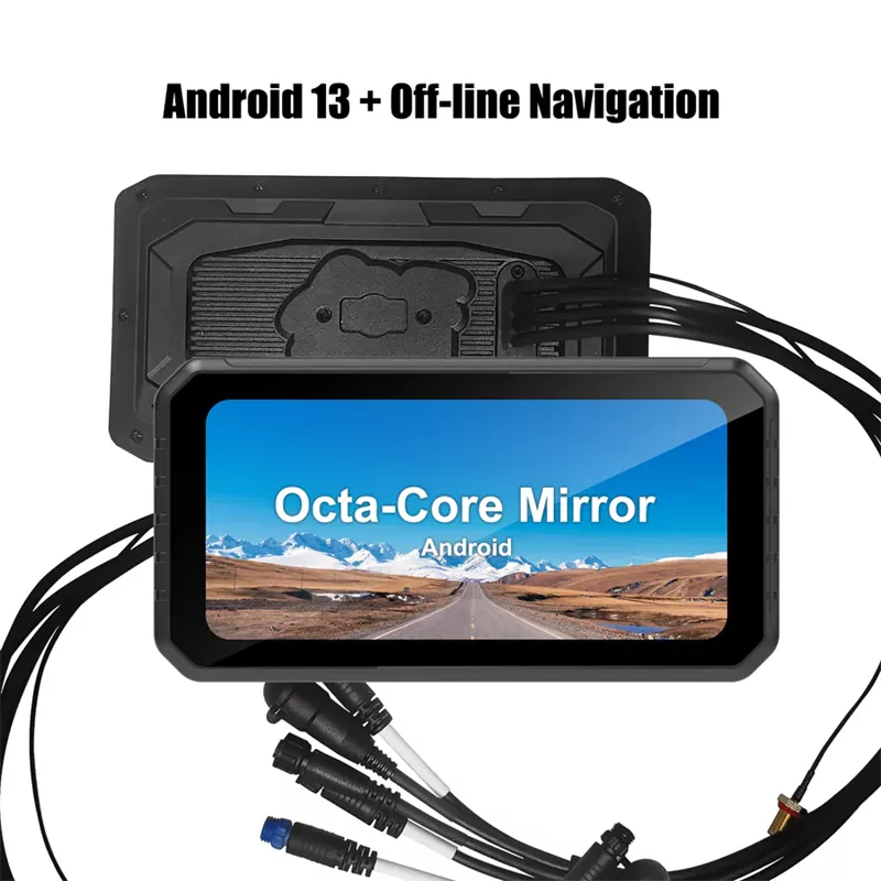 Motorcycle 6" GPS Dash Cam 1080P CarPlay/AA - C601 - Image 15