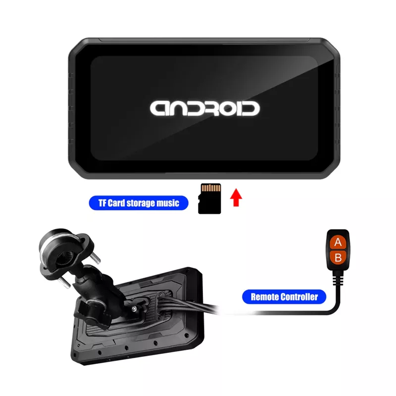 Motorcycle 6" GPS Dash Cam 1080P CarPlay/AA - C601 - Image 18