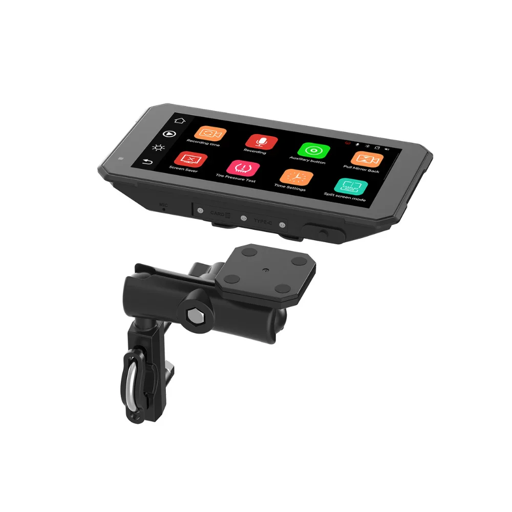 CPMC M6 All-in-One Motorcycle CarPlay Screen with Dash Cam & TPMS - Image 3