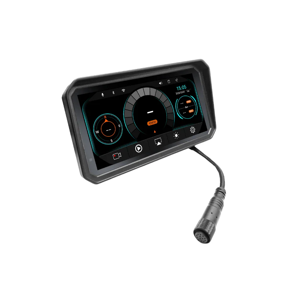 CPMC M6 All-in-One Motorcycle CarPlay Screen with Dash Cam & TPMS - Image 6