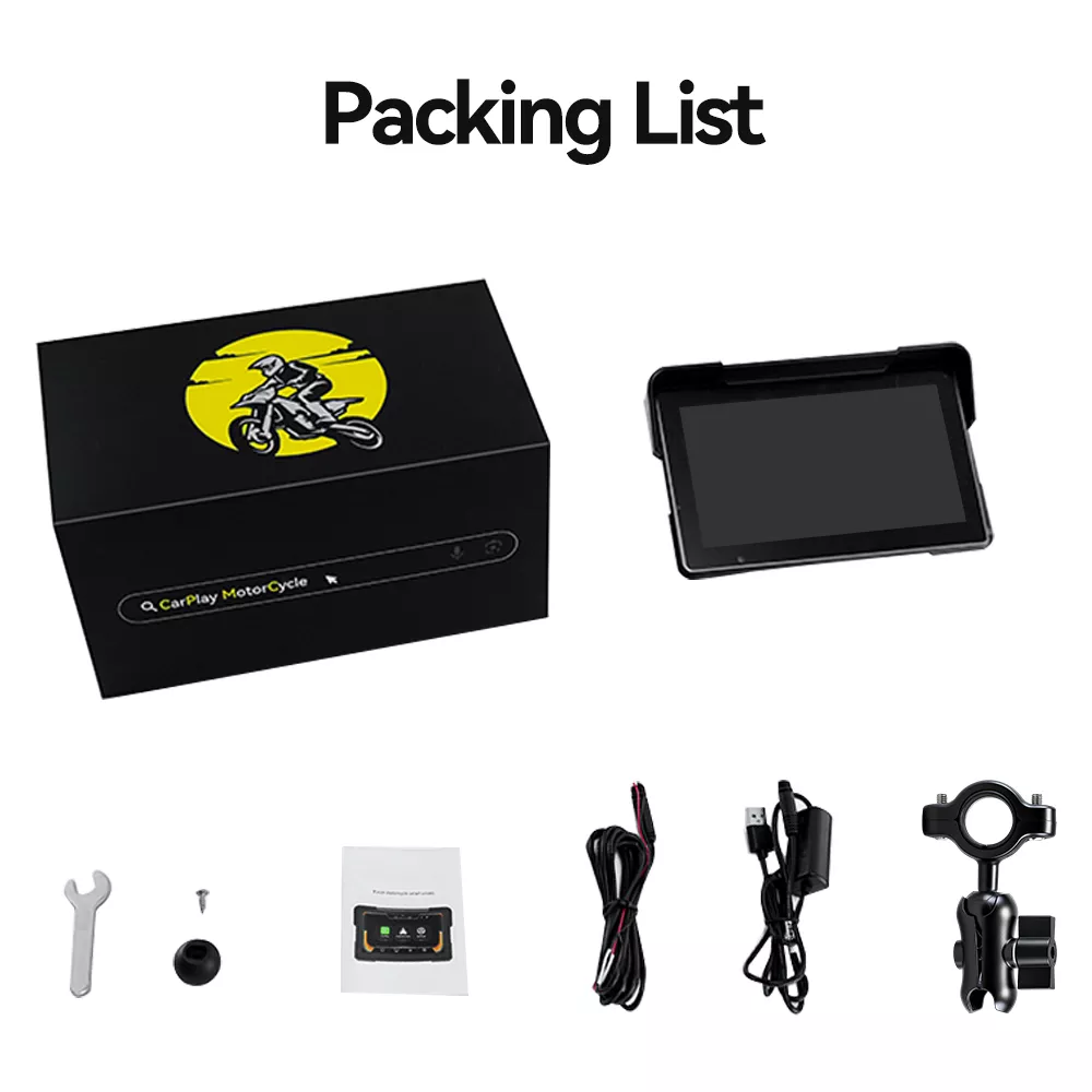 CPMC P7 Motorcycle Display with CarPlay & Android Auto - Image 8